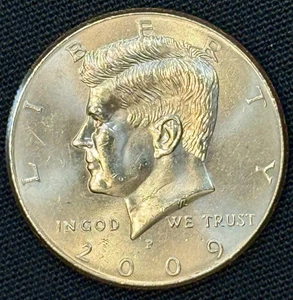 2009 P Mint Mark AU-Details Kennedy Half Dollar - Picture 1 of 4