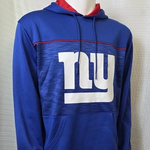 New York Giants Football Hoodie Blue Red NWT Men's L/XL - SEE DESC - Picture 1 of 11