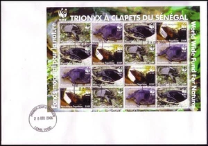 Togo WWF Senegal Flapshell Turtle FDC Sheetlet of 4 sets 2006 Sc#2039a-d - Picture 1 of 1