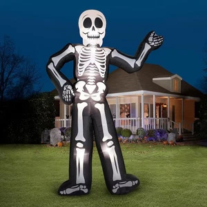 New! Haunted Living 20 Ft Colossal Skeleton Inflatable Halloween Yard Decoration - Picture 1 of 4