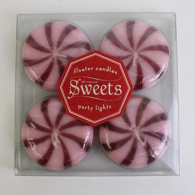 Zodax Dulces Antiguos Navidad Velas Flotantes Borgoña y Rosa Foto 1 de 4