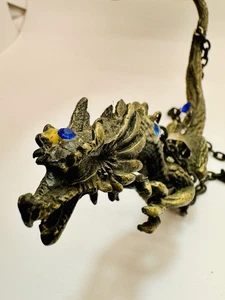 Vintage hängende Messing/Bronze Metall Figur. Detaillierte Kunstskulptur - Bild 1 von 7