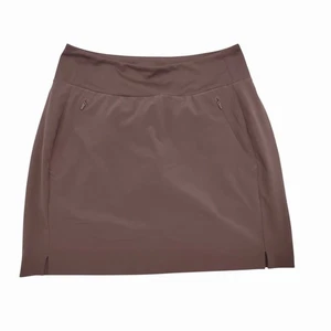 Athleta Soho Skort Skirt Lined Pockets Brown 211382 Size 0 - Picture 1 of 6