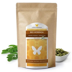 400 BIO Moringa Presslinge hochdosiert 100% Moringa ohne Zusätze - Bild 1 von 8