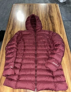 Eddie Bauer Jacket Women XL Burgundy 650 Cirruslite Down Parka Puffer 80% Down - Picture 1 of 7