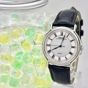 Seiko SPIRIT 5S21-7000 Contemporary Basic Men's Watch Silver Sweep Second Quartz - Picture 1 of 7