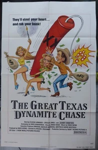 The Great Texas Dynamite Chase Movie Poster, Original, Folded, 1 Sheet - Imagen 1 de 5