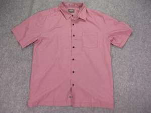 Quiksilver Mens Shirt Large Waterman Red Check Camp Outdoor Soft Modal Surfer - Picture 1 of 18