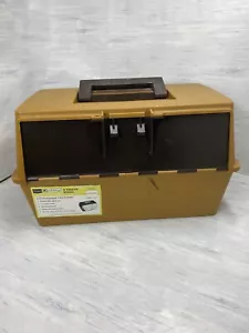 Vintage Sears Ted Williams Fishing Tackle Box w/ 2 Pull Out Drawers 3 Tray 34575 - Picture 1 of 23