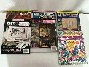 Lot of 6 Assorted Rubber Stamping  Books Magazines Rubber Stamper - Picture 1 of 6