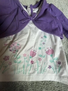 Pumpkin patch dressd with built in cardigan 3-6 months - Picture 1 of 4