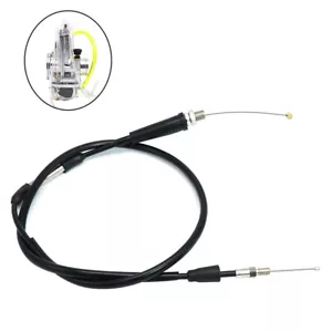 Motorcycle Carburetor Throttle Cable Wire 112/98cm for Yamaha Kawasaki Honda - Picture 1 of 6