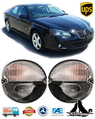Fog Lights For 2004 2005 2006 2007 2008 Pontiac Grand Prix Driving Bumper Lamps - Image 1 of 4