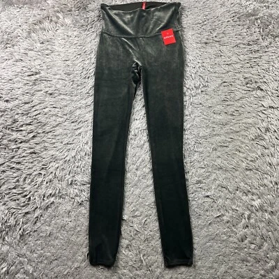 Leggings de terciopelo SPANX regulares 2070 para mujer medianos nuevos con etiquetas palma oscura Foto 1 de 4