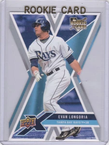 EVAN LONGORIA ROOKIE CARD 2008 Upper Deck X DIE-CUT RC Baseball TB Rays Giants! - Bild 1 von 2