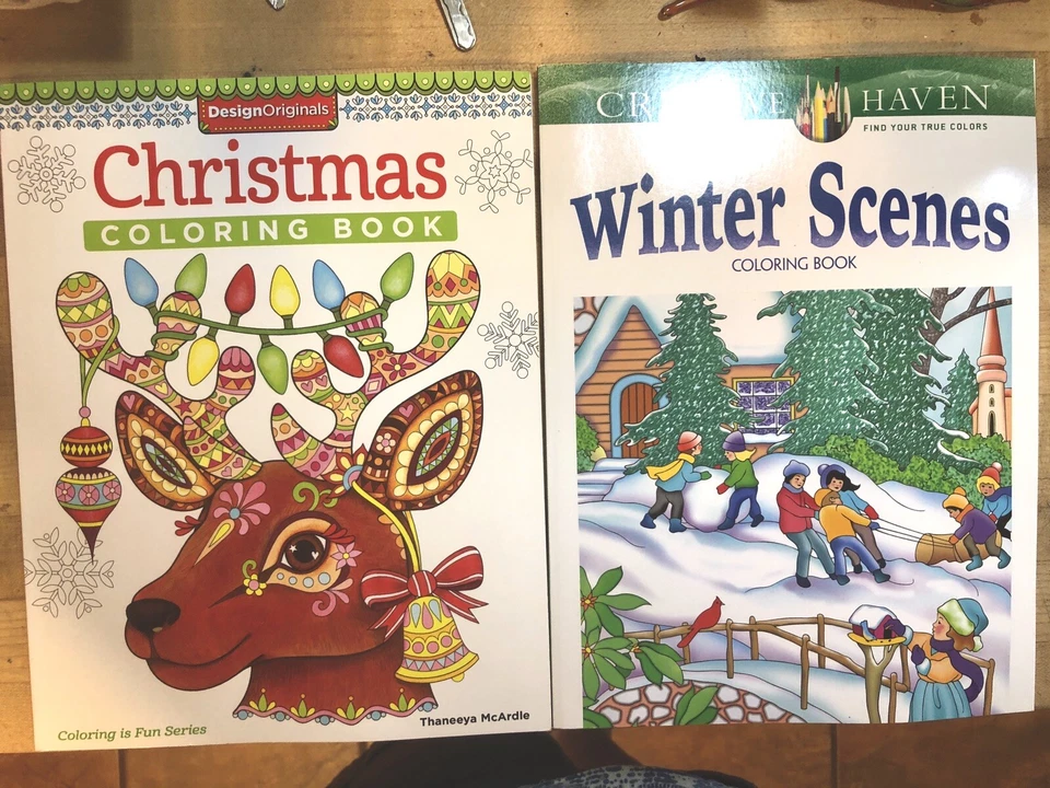 COLORING BOOKS Design Originals Thaneeya McArdle & Creative Creations Christmas  - Image 1 of 4