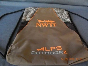 ALPS OUTDOORZ NWTF DRAWSTRING BACKPACK / CARRY BAG. NEW WITHOUT TAGS. - Picture 1 of 9