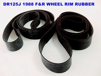 Fit SUZUKI DR125J 1988 F&R WHEEL RIM TAPE RUBBER SET 2 Pcs. GENUINE [mi5402] Foto 1 de 4