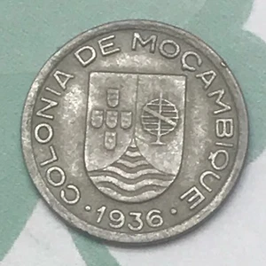 Mozambique KM#65 1936 50 Centimos Better Date/Better Grade Cu/Ni Coin SEMI-RARE - Picture 1 of 10