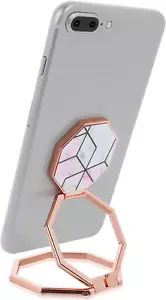 Cell Phone Ring Holder Finger Kickstand, 360° Rotation Metal Cellphone Back Grip - Picture 1 of 12