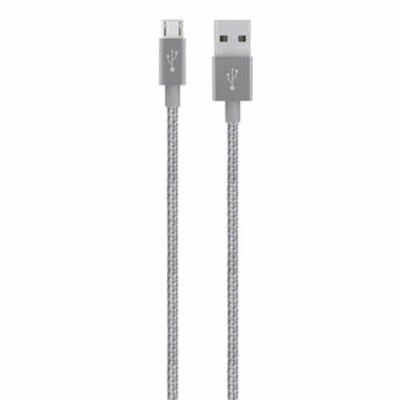 [BELKIN] MIXIT Metallic Micro-USB to USB ChargeSync Cable,F2CU021bt04 - Gray - Image 1 of 4