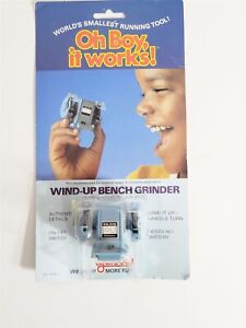 Galoob Oh Boy it Works! Wind-Up Bench Grinder Toys 1981 Sealed