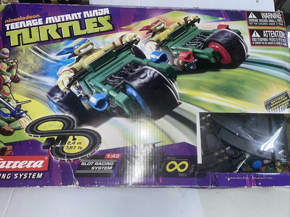 Carrera Teenage Mutant Ninja Turtles Road TMNT Slot Racing System 1:43 Foto 1 de 1