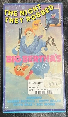Brand New Sealed. The Night They Robbed Big Bertha's VHS 1987 HTF - Image 1 of 4