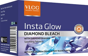 VLCC Insta Glow Diamond Bleach for Lightening Sparkling Fairness 30 gm  - Picture 1 of 4