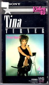 TINA TURNER PRIVATE DANCER SONY VIDEO 1984 LET'S STAY TOGETHER VHS TAPE - Foto 1 di 2
