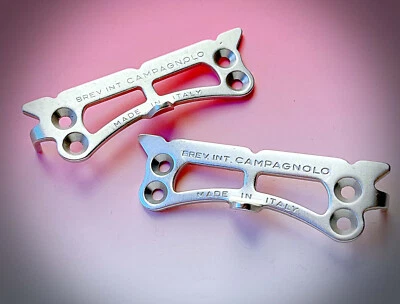 Piastrine Pedali Campagnolo C- Record PISTA NUOVE  NEW pedals - Immagine 1 di 4