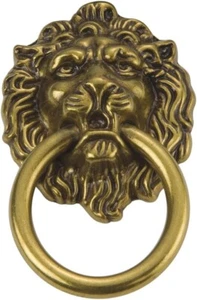 NOS Belwith Hickory P8165-LP 2-5/8-Inch Manor House Ring Cabinet Pull Lion Head - Picture 1 of 1