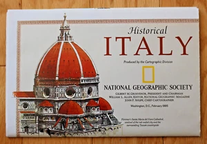 National Geographic Map Only February 1995; Historical Italy - Picture 1 of 3
