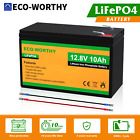 12V 10Ah Rechargeable LiFePO4 Lithium Iron Phosphate Battery 3000+ Deep Cycle RV