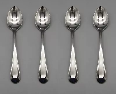 SET OF FOUR - Oneida 18/8 Stainless Flatware SATIN SAND DUNE Teaspoons NEW