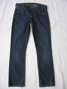 Citizens of Humanity Ava Low-Rise Straight Jean Women Sz 25 Dark Blue w Stretch - Picture 1 of 10