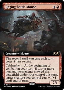 Raging Battle Mouse - Extended Art - Playset of 4 - MTG - Picture 1 of 2