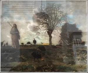 "Herbstlandschaft mit einer Truthähneherde" von Jean-François Hirsedruck - Bild 1 von 3