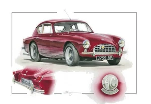 PRINT AC ACECA BRISTOL RED STUNNING LIMITED EDITION PRINT NEW CHRIS DUGAN A1 - Picture 1 of 1