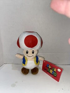 Nintendo Super Mario Brothers Bros Toad Plush Figure Stuffed Gift Toy Kids  Tag" - Picture 1 of 2