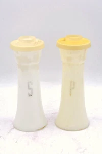 Vintage Tupperware Salt Pepper S P Hourglass Shaker 6" 718 Tall Camp RV Van Life - Picture 1 of 4