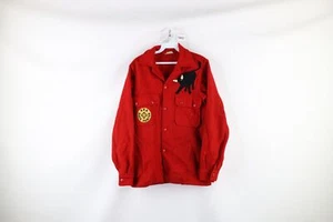 Vtg 60s Boy Scouts of America Philmont Scouts Ranch Wool Shirt Jacket Mens M USA - Picture 1 of 14