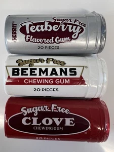 WOW! Teaberry & Beemans & Clove Flavored Gums SUGAR FREE by Gerrit (60 Pieces) - Picture 1 of 6
