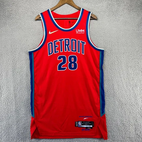 Nike Detroit Pistons Jersey Mens 50 City Edition 75th Anniversary Game Worn Used Cover