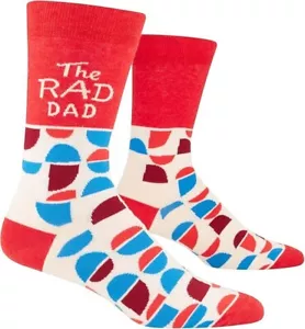 Calcetines cortos Blue Q para hombre divertidos novedad The RAD Dad Socks (hombres talla 7-12) - Imagen 1 de 1