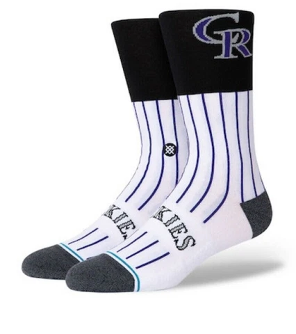 Stance Colorado Rockies Infiknit Color Crew Socks Medium Men 6-9 Cover