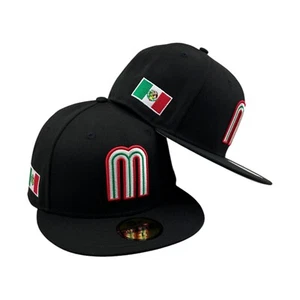 New Era Mexico flag Baseball hat cap 59Fifty Fitted - Picture 1 of 6