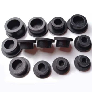 Blak Silicone Rubber Stopper Plug Blanking End Cap Tube Pipe Insert Bungs Caps - Picture 1 of 7