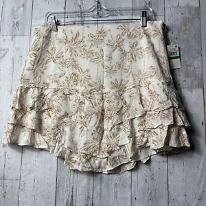 1.State Women’s Size L Bon Voyage Tiered Skirt Soft Palm Tree Style #8132406 NWT - Picture 1 of 11