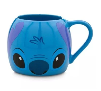 Taza de café de cerámica Disney Stitch Blue Big Mouth 29 oz Lilo & Stitch Parks NUEVA Foto 1 de 3